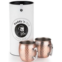 Buddy's Bar Cocktailbecher 2er Set Moscow Mule in Kupfer,
