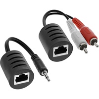 InLine 89003 2x Cinch 1x Klinke 3,5mm RJ45 passiv,