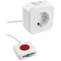 Ansmann 1260-0002 Energiesparsteckdose Weiß Schutzkontakt 1St.
