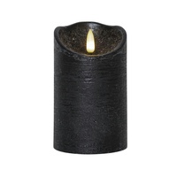 Star Trading LED Kerze Rustik Optik Echtwachs flackernde Flamme