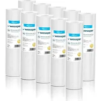 Wessper 10x Wessper 10" Zoll Sediment Wasserfilterkartuschen für Umkehrosmose,
