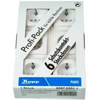 Kopp Schuko-Steckdose Paris Weiß 6 St.