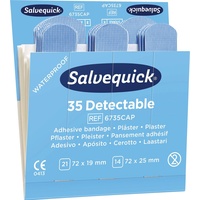 Salvequick Pflasterstrips Salvequick detectable 6 Nachfüllpac