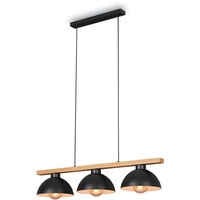 Briloner Leuchten Pendelleuchte, Pendellampe retro, Hängelampe vintage, 3x E27,