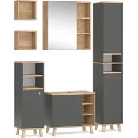 Vicco Badmöbelset Midischrank Hochschrank Unterschrank Spiegelschrank Senyo