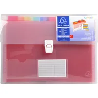 Exacompta Fächermappe Crystal 13 Fächer transparent