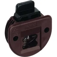Hettich 25123 Slide LINE 55-Führungsteil-mit federndem Riegel, Kunststoff braun