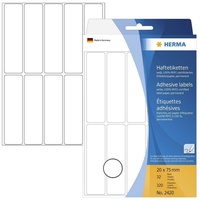 Herma Vielzwecketiketten 20x75 mm weiß Großpackung