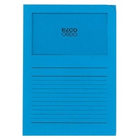 ELCO Sichthüllen Ordo classico DIN A4 blau glatt 120