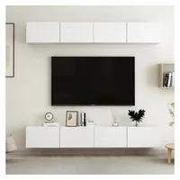 VidaXL TV-Schränke 4 Stk. Weiß 100x30x30 cm Holzwerkstoff
