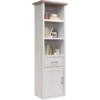 Begabino Standregal Luca 60 x 201 cm Dekor Weiß