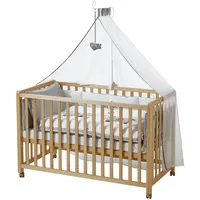 Roba Room Bed Beistellbett natur inkl. Komplettset jumbo twins