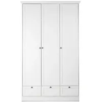 Finori Kleiderschrank Landwood 120 x 200 cm Dekor Weiß
