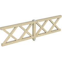SKANHOLZ Skan Holz Brüstung Andreaskreuz 335 x 84 cm,