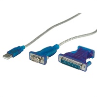 Value Konverter-Kabel USB-seriell, türkis, 1,8 m