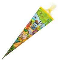 NESTLER Schultüte Tier-ABC 6eckig 85cm