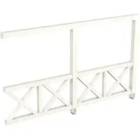 SKANHOLZ Andreaskreuz-Seitenwand 355 x 210 cm weiß