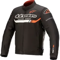 Alpinestars T-SP S Ignition Textiljacke wasserdicht - Schwarz/Weiß/Neon-Rot -