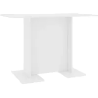 VidaXL Esstisch Weiß 110x60x75 cm Holzwerkstoff