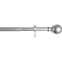 Gardinenbox Ausziehbare Gardinenstange »Köln« 170-335 cm Silber Ø22/25 mm