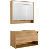 Fackelmann »Natura«, (Set, 2 St.), Badmöbel mit Soft-Close-Funktion