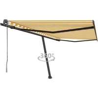 VidaXL Standmarkise Automatisch 400 x 350 cm gelb