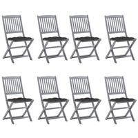 VidaXL Klappbare Gartenstühle 22,4 x 44,3 x 91 cm