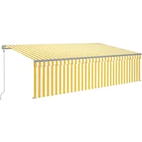 VidaXL Gelenkarmmarkise 5 x 3 m gelb