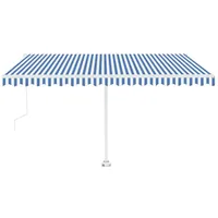 VidaXL Standmarkise 400 x 350 cm blau
