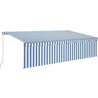 VidaXL Markise 5 x 3 m blau
