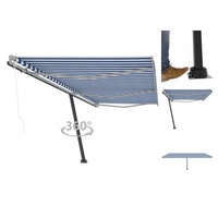 VidaXL Standmarkise Automatisch 600 x 300 cm blau