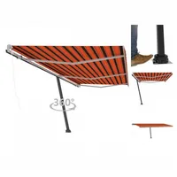 VidaXL Standmarkise Automatisch 600 x 300 cm orange