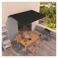 VidaXL Markise 400 x 350 cm grau