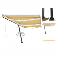 VidaXL Gelenkarmmarkise 600 x 300 cm gelb