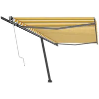 VidaXL Standmarkise Automatisch 500 x 300 cm gelb