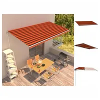 VidaXL Einziehbare Markise 600 x 300 cm orange und