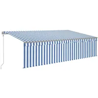 VidaXL Markise 5 x 3 m blau
