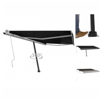 VidaXL Standmarkise Einziehbar Handbetrieben 400x350 cm Anthrazit
