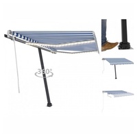 VidaXL Gelenkarmmarkise 350 x 250 cm blau