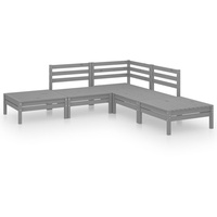 VidaXL Garten-Lounge-Set 5-tlg. Kiefer grau