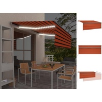 VidaXL Gelenkarmmarkise 4 x 3 m orange
