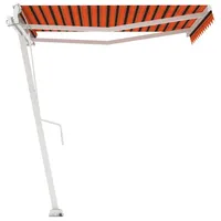 VidaXL Standmarkise Einziehbar 350 x 250 cm orange