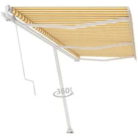 VidaXL Standmarkise Automatisch 600 x 300 cm gelb