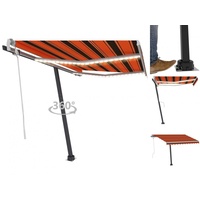 VidaXL Gelenkarmmarkise 300 x 250 cm orange und braun