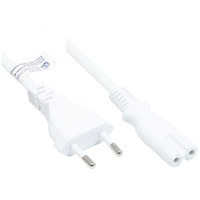 Good Connections Euro-Netzkabel Euro-Stecker an C7/Euro 8 Buchse, weiß,