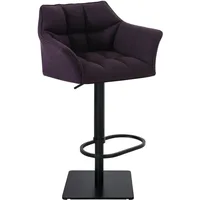 CLP Barhocker Damaso Stoff lila/schwarz