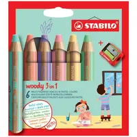 Stabilo Woody 3 in 1 Buntstift 5 St. inkl.