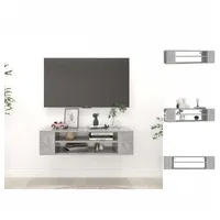 VidaXL TV-Hängeschrank Betongrau 100x30x26,5 cm Holzwerkstoff