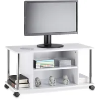 Relaxdays Fernsehtisch TV-Rack 41,5 x 80 x 40 cm