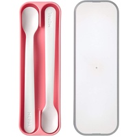 Mepal Mio Fütterlöffel-Set, 2-tlg. deep pink